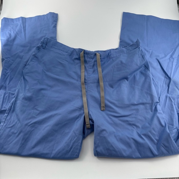 Wonder Wink Scrubs for Women, Flare Leg Scrub Pants in Ceil Blue Medium - Picture 4 of 8